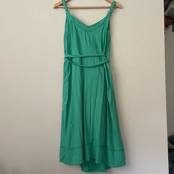 Green Wrap Dress Size L - Picture 7 of 10